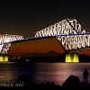 東京東航路を跨ぐ東京ゲートブリッジ（恐竜橋）は夕景・夜景が綺麗