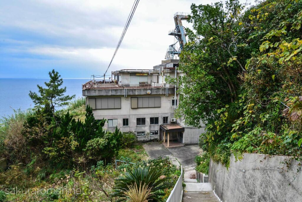 池島炭鉱第二竪坑建屋