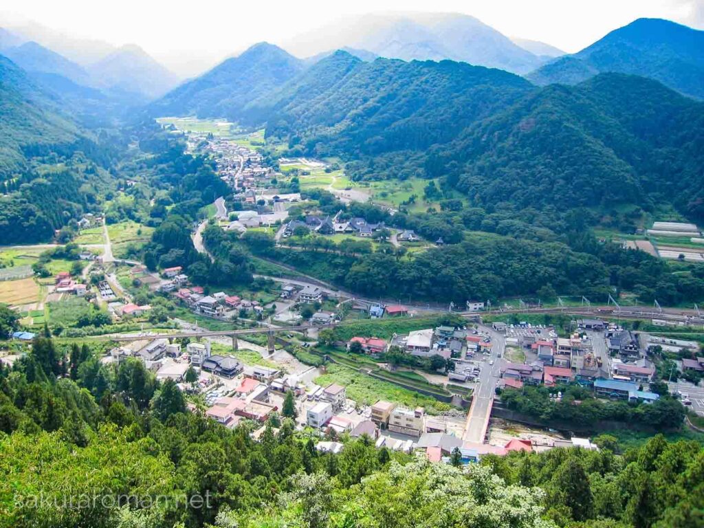 山寺(立石寺)五大堂の眺望